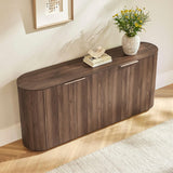 70" Sideboard Buffet Cabinet with Storage, Living Room Accent Cabinet with Doors and Adjustable Shelves, for Bar