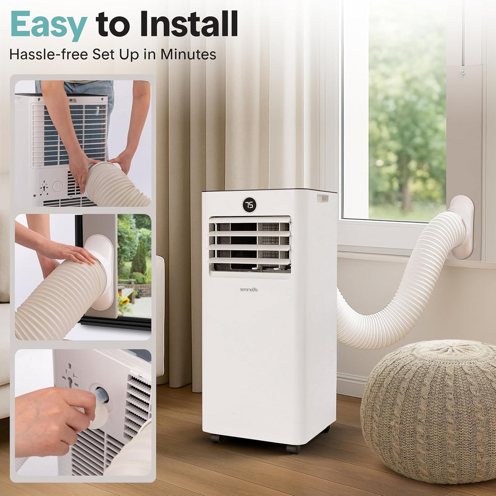 10,000 BTU Portable Air Conditioner and Heater, Small AC with Dehumidifier and Fan