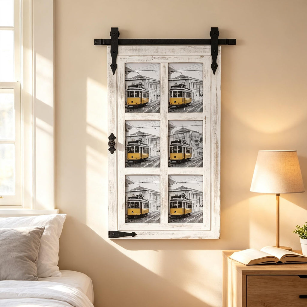 Farmhouse 6-Opening 5x7 Wall Picture Frame
