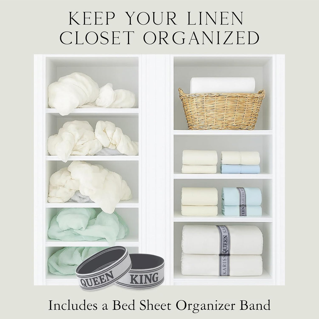 Luxury Bamboo Viscose Sheet Set | 100% FSC Certified | Cooling | Luxuriously Soft | 18" Deep Pockets