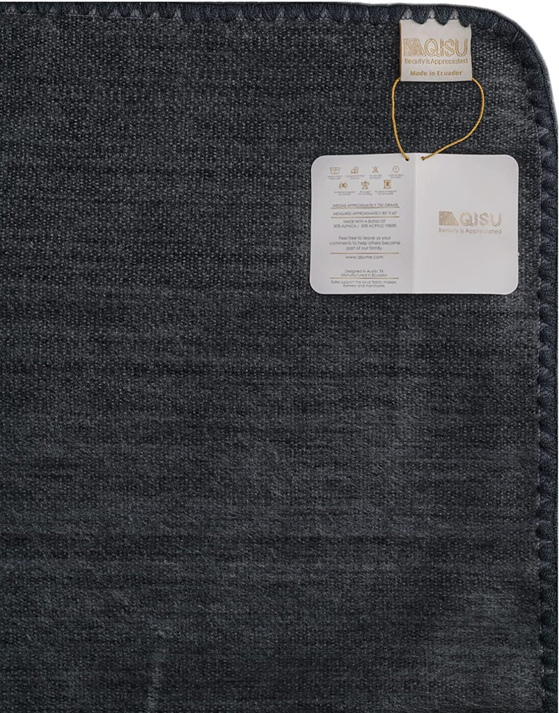 Alpaca Wool Blanket Throw | Large, Beautiful, Warm, Solid | 85 x 65 inches | Ultra-Soft, Hypoallergenic and