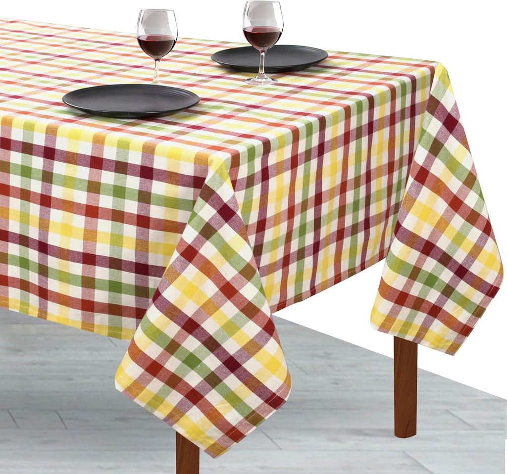 Cotton tablecloth - Multi Color Checks