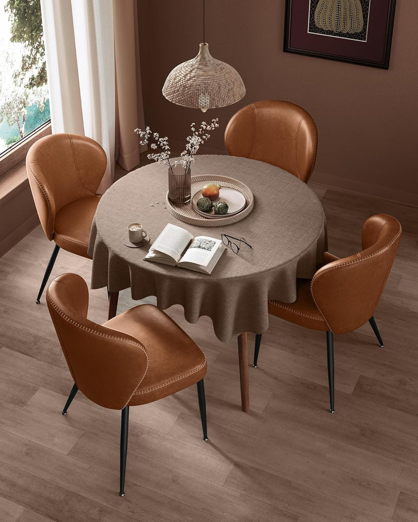 Dining Chairs Set of 2, Upholstered Kitchen Chairs with Comfortable Seat