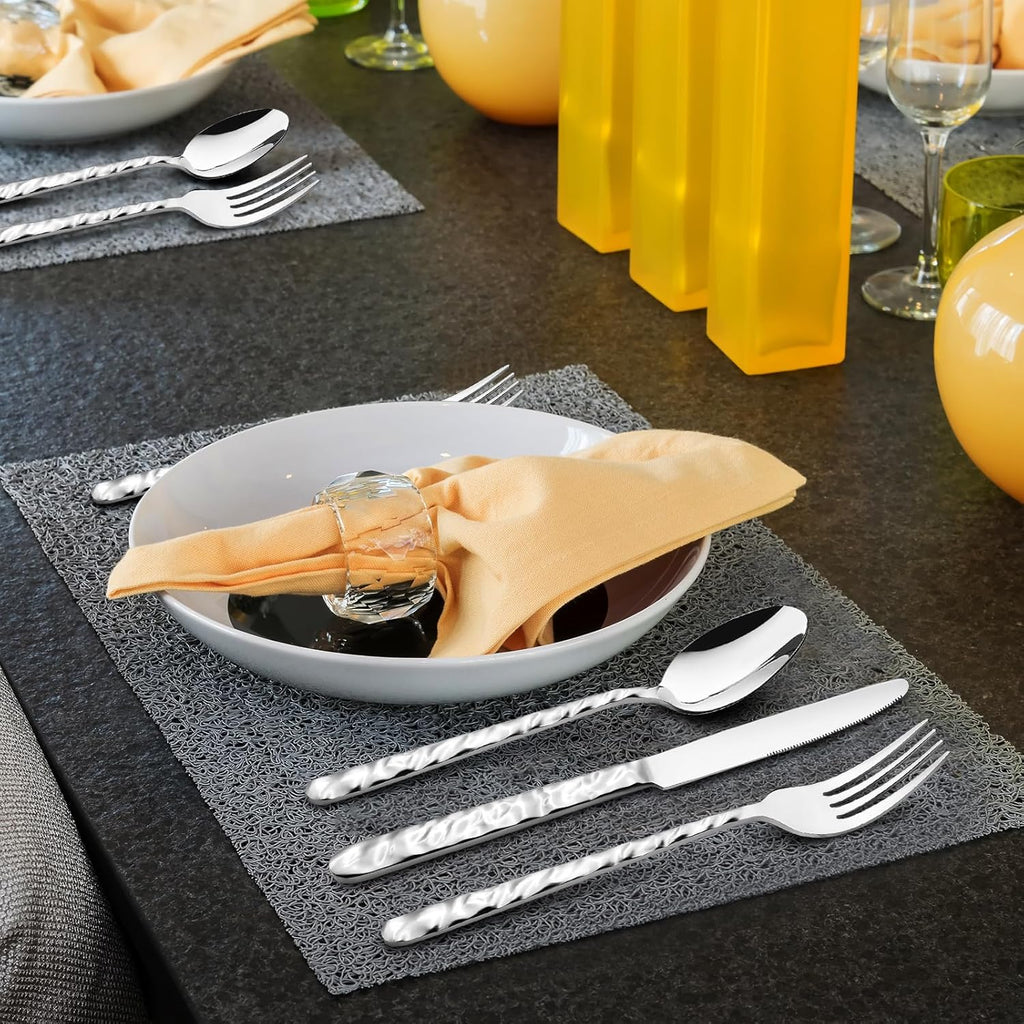 Silverware Set, 40-Piece Premium Stainless Steel Flatware Set for 8