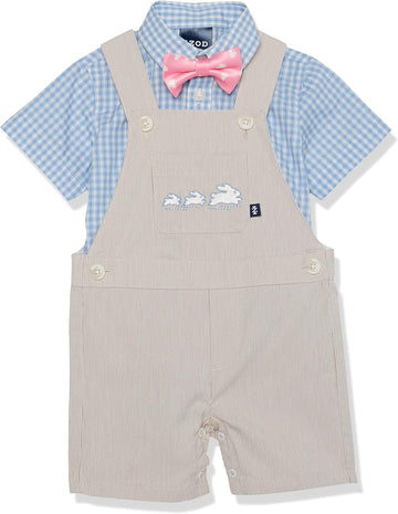 Baby Boys' piece Shortall, Button-down Shirt, and Bow Tie Set