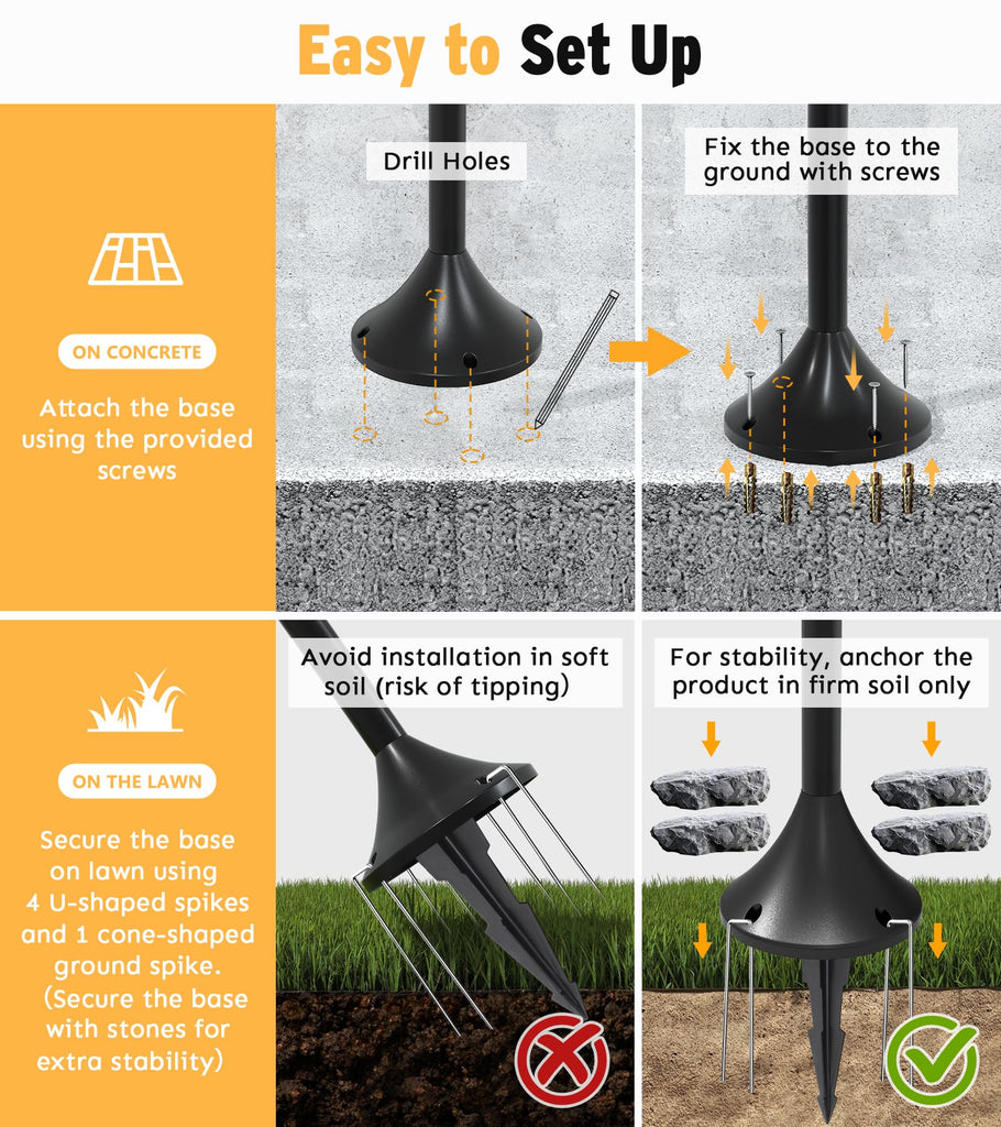 63" Solar Lamp Post Light 2 Pack, Solar Post Lights Outdoor