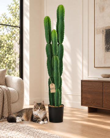 Fake Cactus, 6FT Tall Artificial Plants Living Room Decor