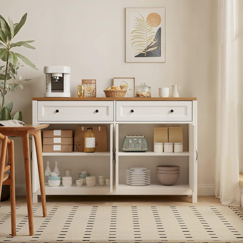 Farmhouse Kitchen Sideboard Buffet Cabinet with Storage