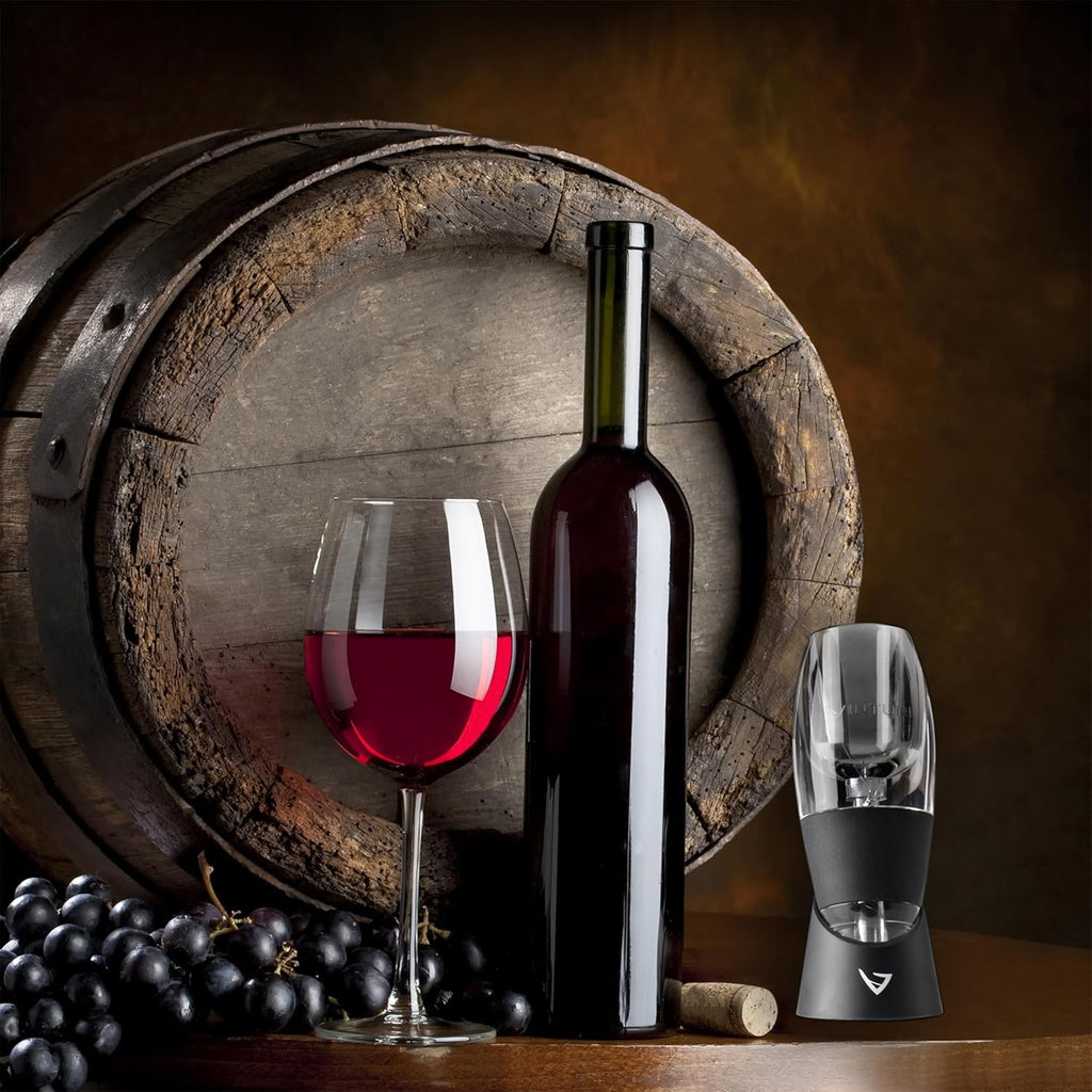 Wine Aerator Pourer and Decanter for Red Wines Patented Design Perfectly Aerates Wines By The Glass or Bottle With