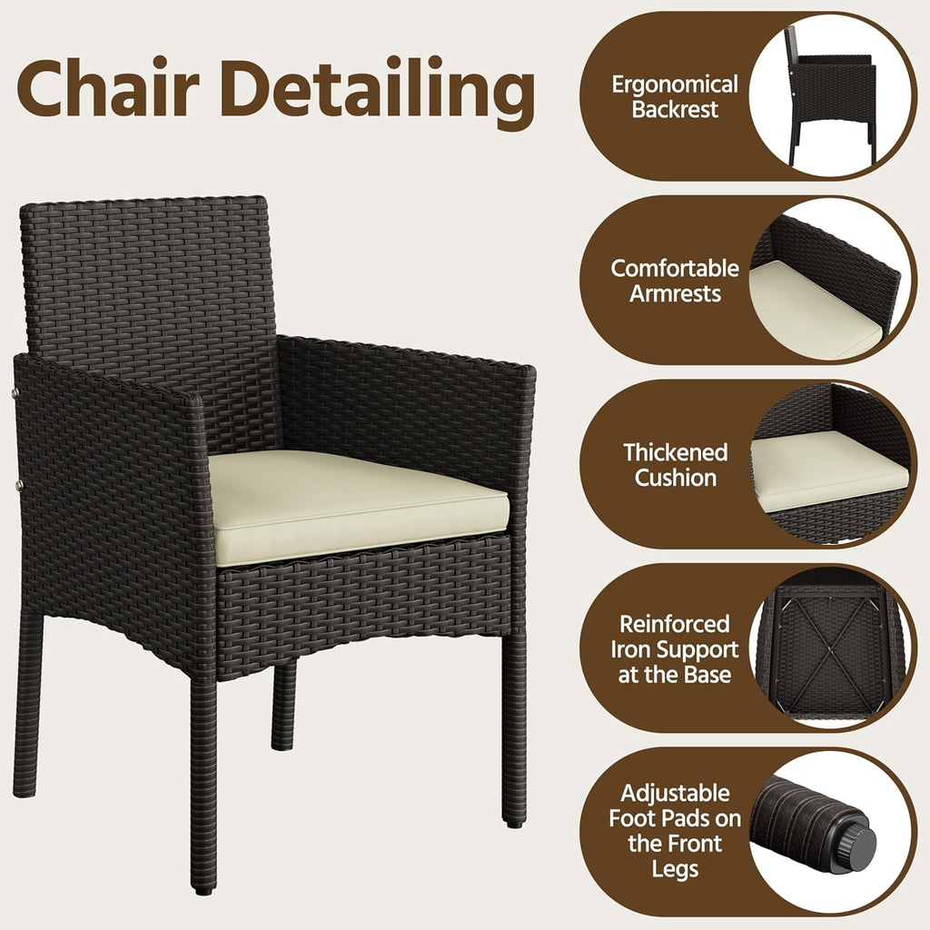 Patio Furniture Set 4 Pieces Conversation Sets