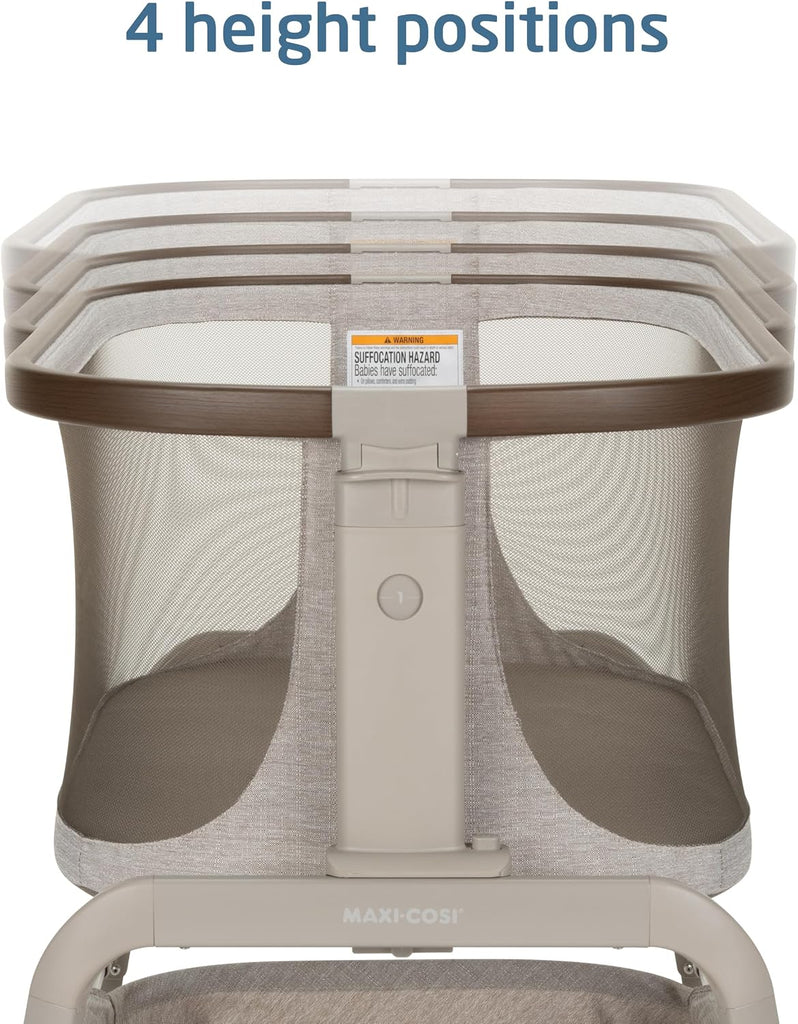 Baby Bassinets Bedside Sleeper, Portable Bassinet, Infant Bedside Sleeper Crib, Height Adjustable, Breathable
