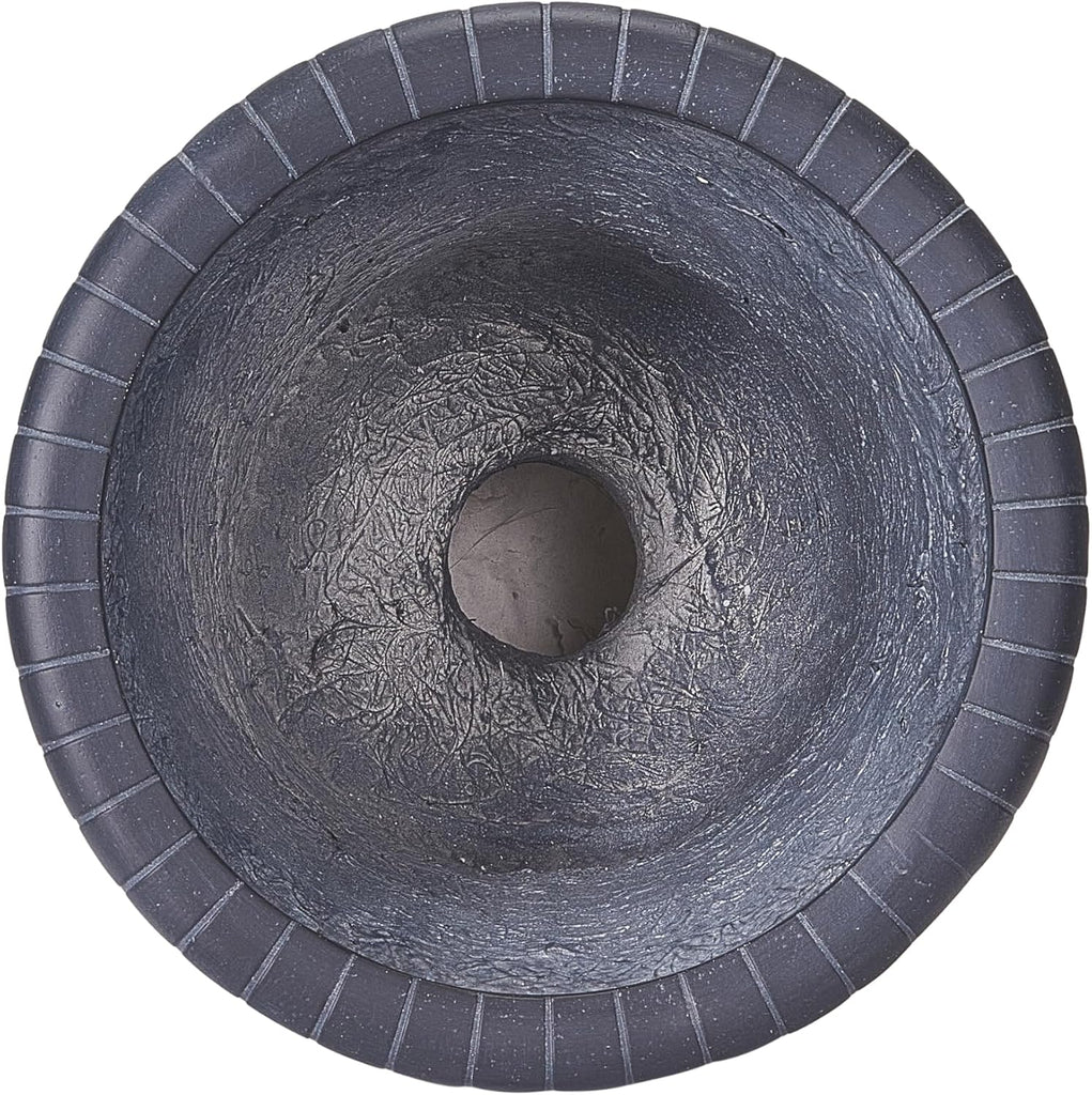 Cisal Round Concrete Planter, Garden Flower Pot with Drainage Hole, MGO Patio Urn Planter for Outdoor Plants, Outdoor