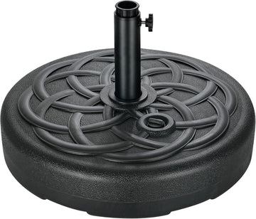Patio Umbrella Base Stand - 112 lbs 22" Fillable Outdoor Umbrella Base