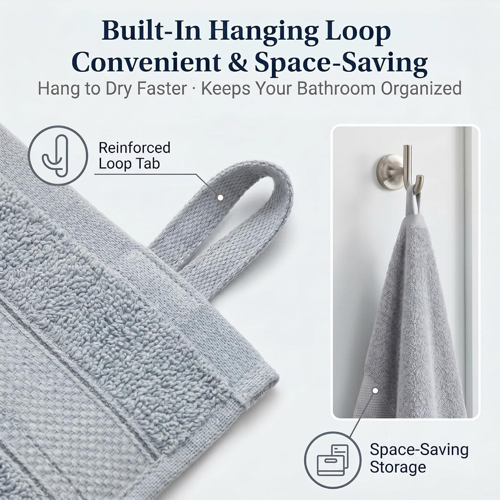 Bath Sheet Towels 2 Pack Oversized, (35 x 70 Inches) 100% Cotton Jumbo Bathroom Towels, Extra Large Soft Absorbent