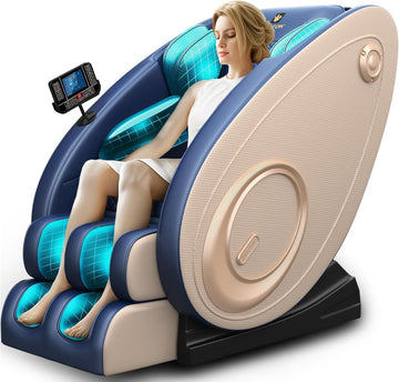 Full Body Zero Gravity Massage Chair with Heat Therapy, 5 Auto Modes, and Remote Control, Ultimate Relaxation for
