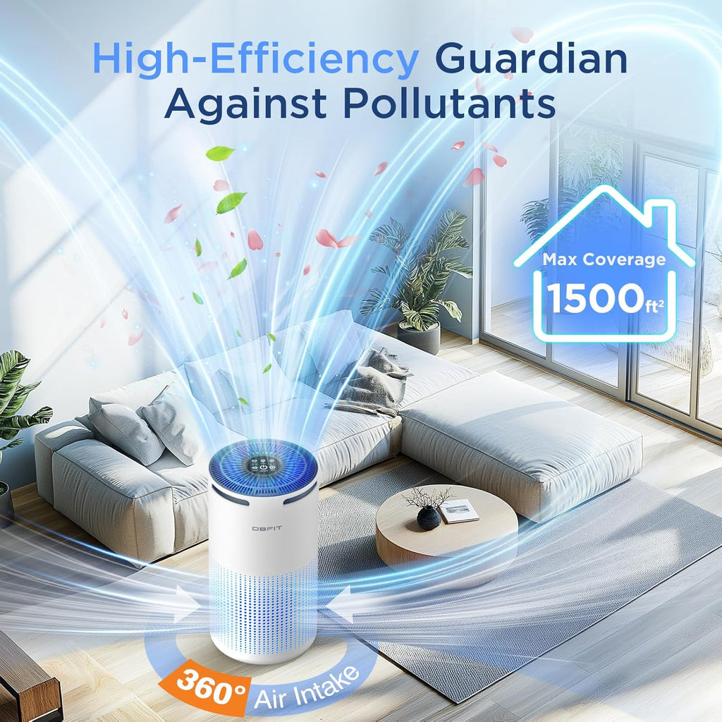 Air Purifiers for Home Large Room Up to 1500ft² with Aromatherapy, H13 HEPA Air Purifier Air Cleaner