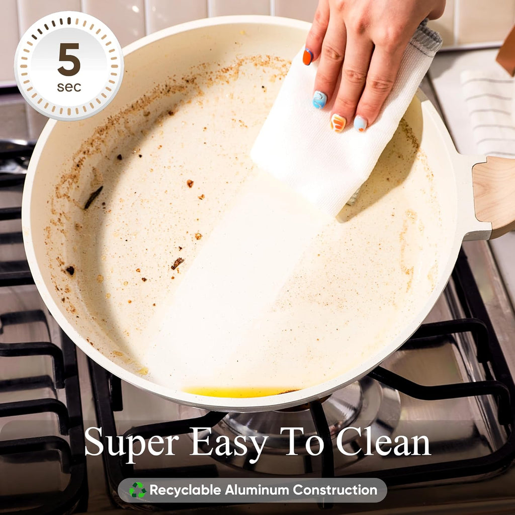 Pots and Pans Set, Nonstick Cookware Sets, 14pcs | Induction Cooking, Ultra Durable, Easy to Clean, Even Heating