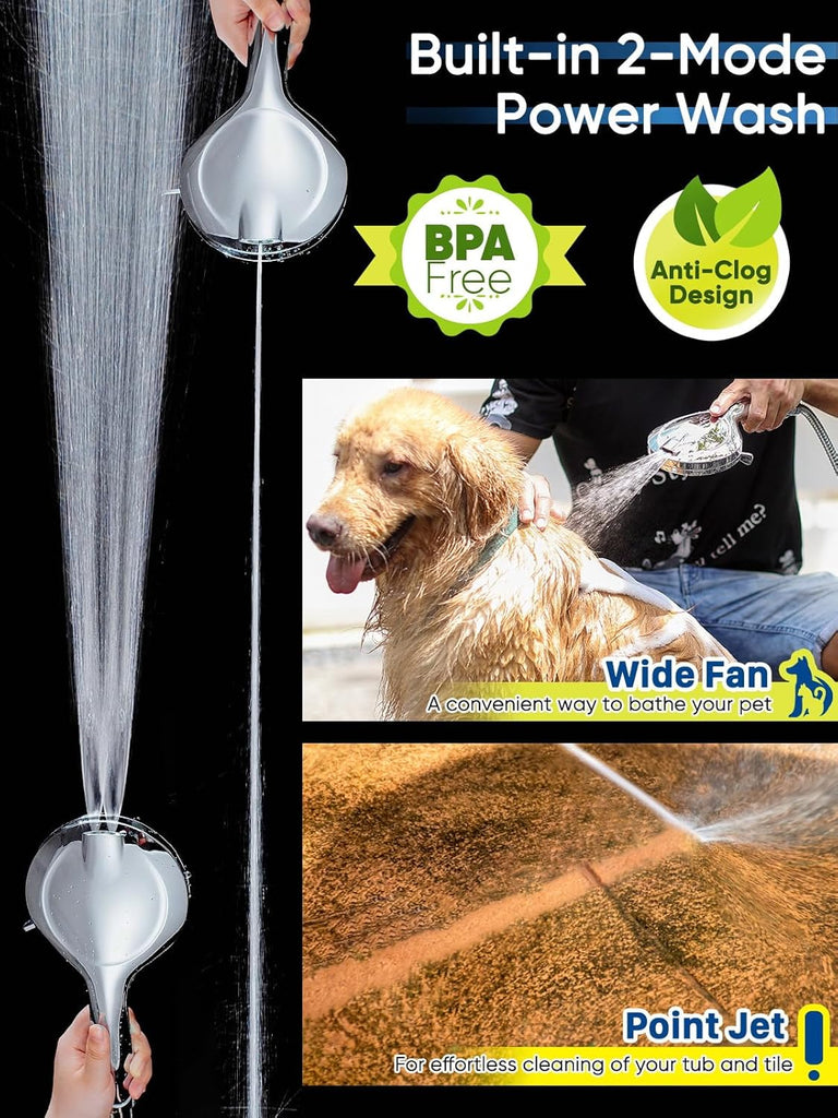 High Pressure Shower Head Handheld 5" Large