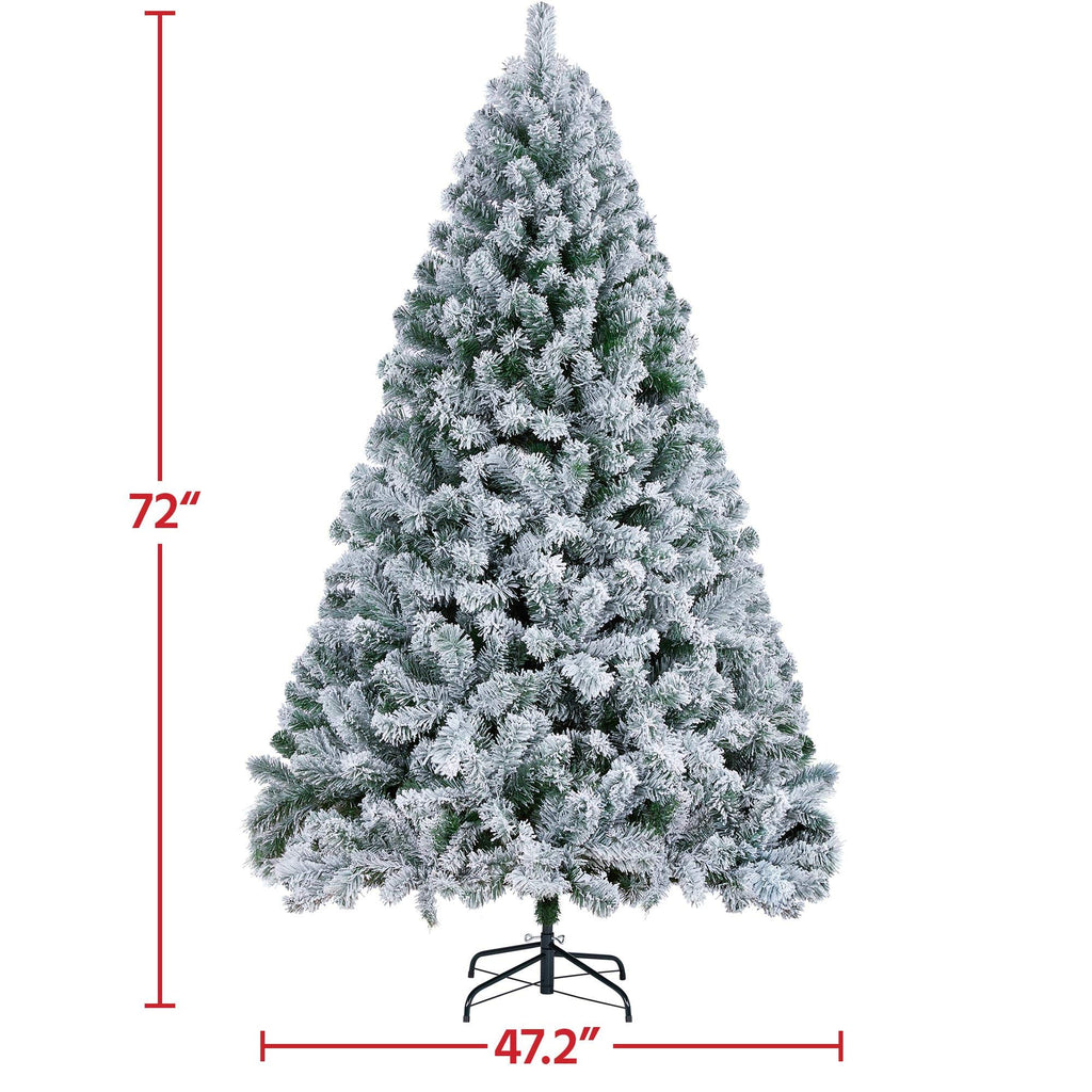 6ft Premium Snow Flocked Artificial Christmas Tree