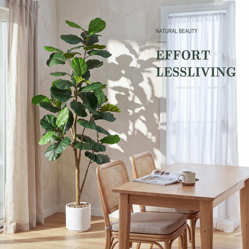 Artificial Fiddle Leaf Fig Tree 7FT with Tall Exquisite Planter