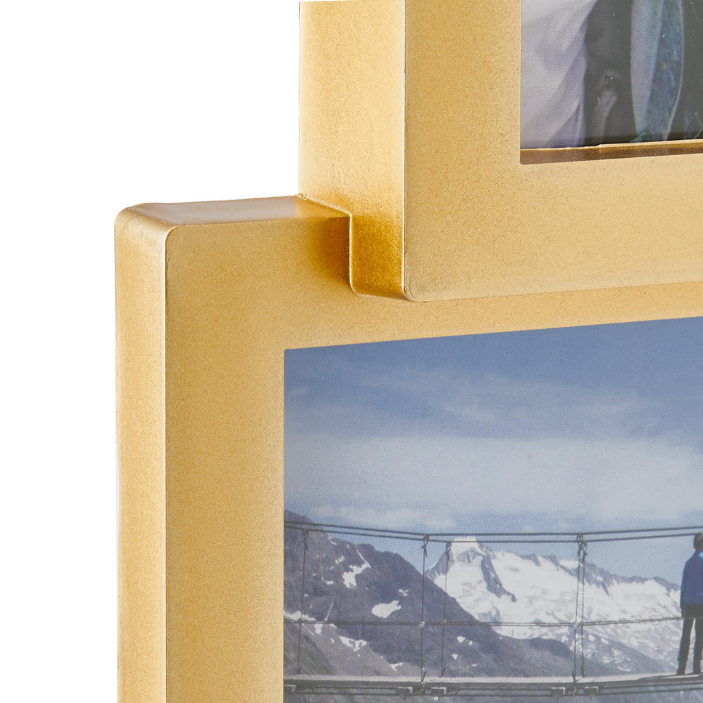 9 Opening 18x18 Gold Collage Picture Frame for Wall