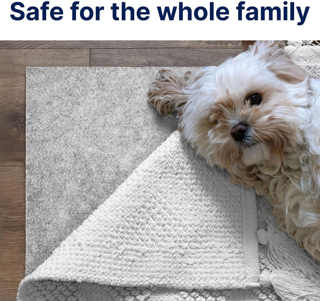 Eco-Complete - 9'x12' - 1/2" Thick - Premiere Felt and Rubber Non-Slip Rug Pad, Made in USA, Low VOCs, 5-Year Warranty - Set of 108