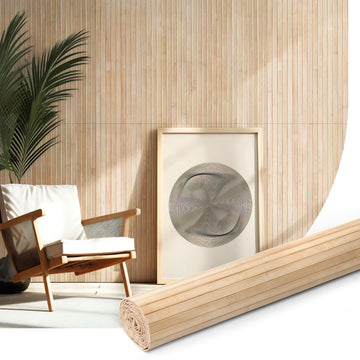 Natural Bamboo Wall Panel, 48 x 96 Inch, Carbonized