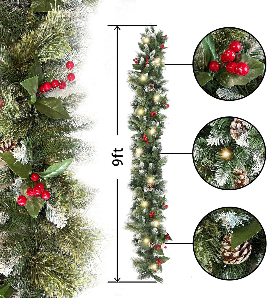 With Lights for Mantel with Timer