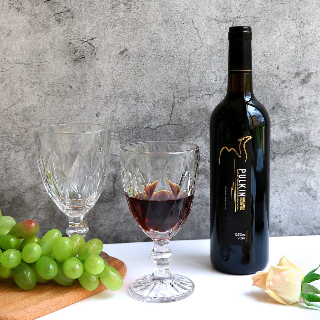 Red Wine Glasses, Stemware,12 Ounce,Set of 8, Ideal for Daily Use or Entertaining Occasion.Elegant Drinking Cups for