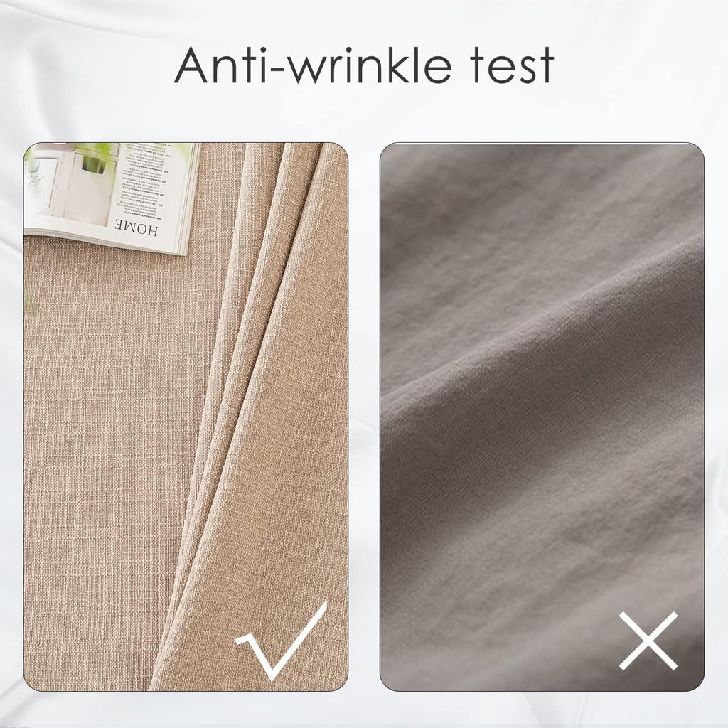 Rectangle Tablecloth Washable Wrinkle Resistant and Water Proof Table Cloth Decorative Linen Fabric 