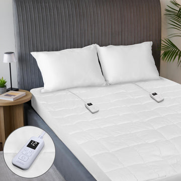 Premium Quilted Heated Mattress Pad, Queen 80 x 60 in
