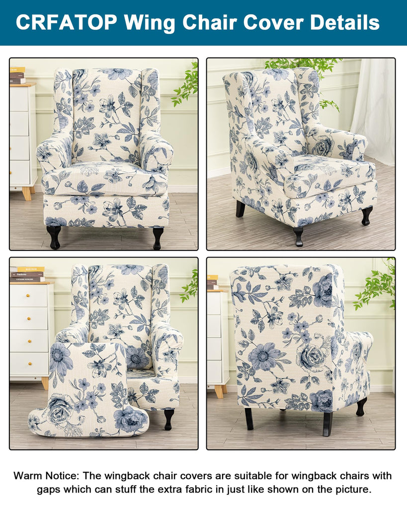 Wingback Chair Covers Stretch Armchair Slipcovers