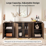 63" Sideboard Buffet Cabinet with Storage