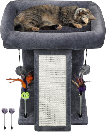 Cat Tree Tower with Cat Scratching Post for Indoor Cats