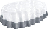 Valencia Two Tone Bordered Damask Fabric Tablecloth, Wrinkle and Stain Resistant Dining Room, Party 