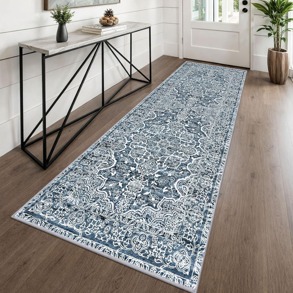 Vintage Washable Runner Rug, 2.6x8 Runners