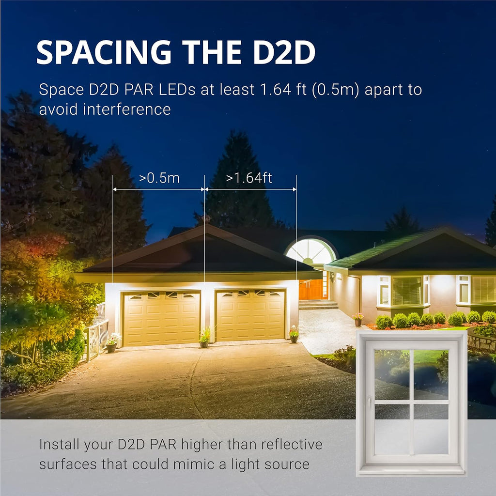 4 Pack PAR38 LED Bulbs, 15W=120W, Dusk to Dawn Flood Light, E26 | 1250LM, 5000K Daylight Photocell Sensor, Wet-Rated