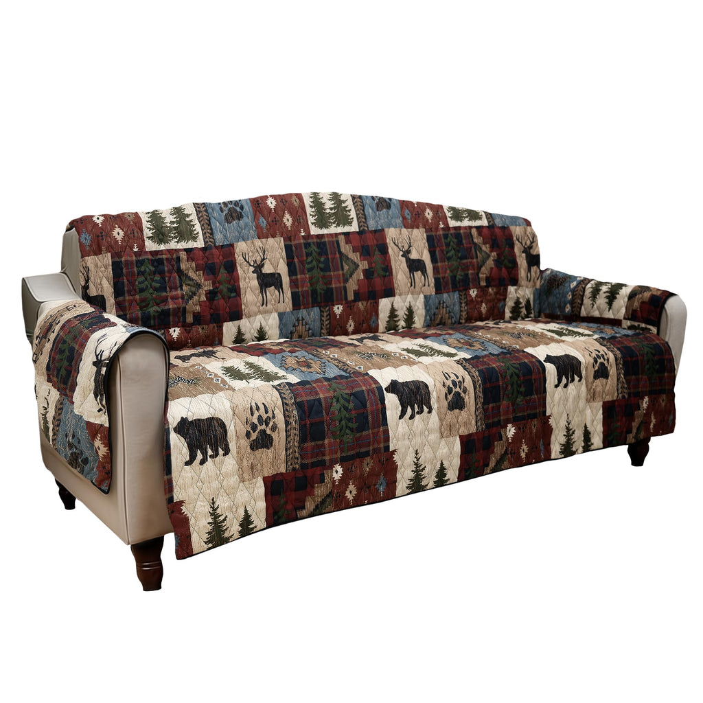 Woodland Patch Sofa Cover 114" x 76"