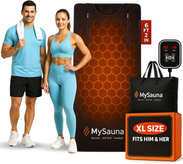 MySauna XL Infrared Sauna Blanket | Fits Him & Her | Fast Sweat