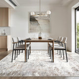 Washable Rugs 8x10 Area Rugs for Living Room,Modern Abstract Rugs for Bedroom,Large Carpets,Ultra Soft Faux Wool Retro