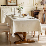 Elegant Damask Tablecloths, 57x70 Inch Vintage Floral Jacquard Table Cloth, Waterproof/Wrinkle Resis