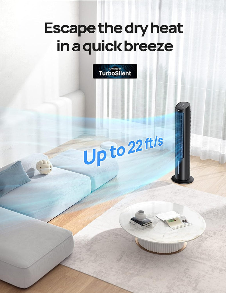 Portable Air Conditioners Fan, 40” Standing Fans that Blow Cold Air, Portable AC