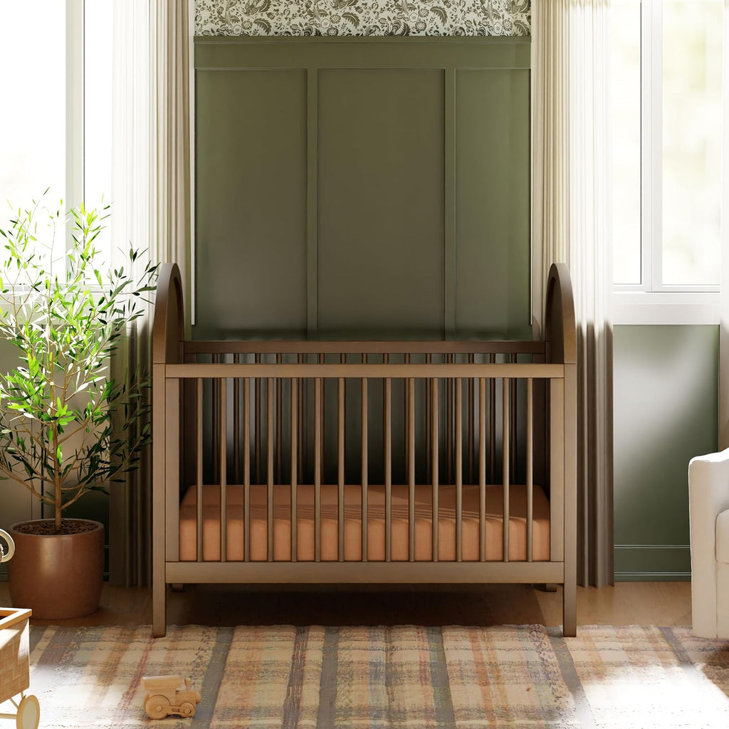 Bondi Cane 3-in-1 Convertible Baby Crib - GREENGUARD Gold Certified Convertible Crib to Toddler Bed & Daybed - Wooden