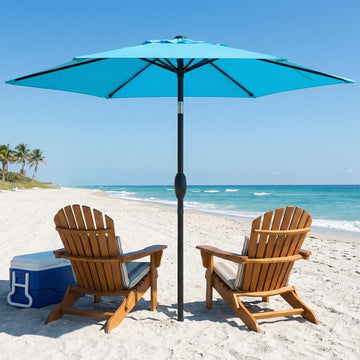 Outdoor Patio Umbrella, 7.5' Patio Umbrella, Market Umbrella, Large Outdoor Umbrella
