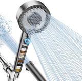 Filtered Shower Head with Handheld, High Pressure 4 Spray Mode Showerhead with Filters
