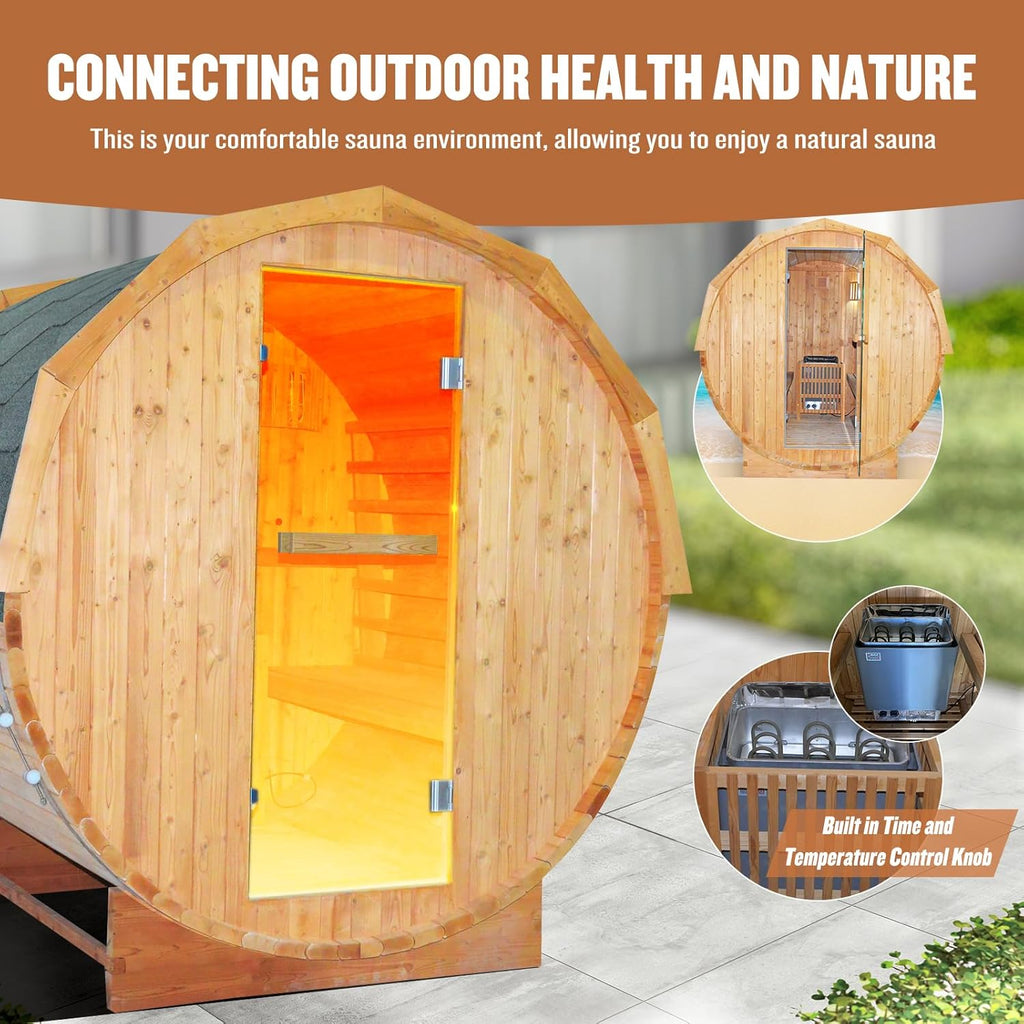Outdoor Traditional Sauna 4-5 Person Wooden Saunas