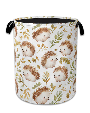 Cute Hedgehog Laundry Basket,Oxford Cloth Laundry Hamper With Handle Foldable Portable Clothes Storage Basket for