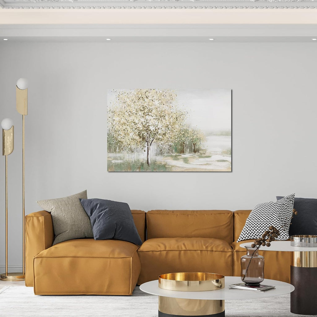 Green Wall Art Modern Nature Wall Art Canvas Art Wall Decor Spring Scene Wall Art Decor Artwork Large Wall Art Prints