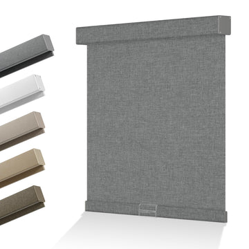 Blackout Roller Shades for Indoor Windows, Grey