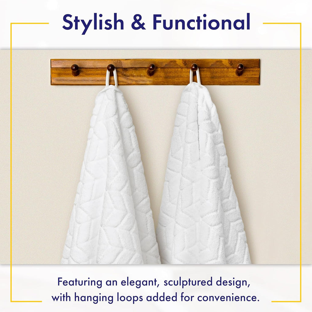 Ultra Soft & Stylish 700 GSM Luxury Bath Towels - 100% Zero-Twist, Long-Staple Cotton - Remarkably Absorbent & Quick